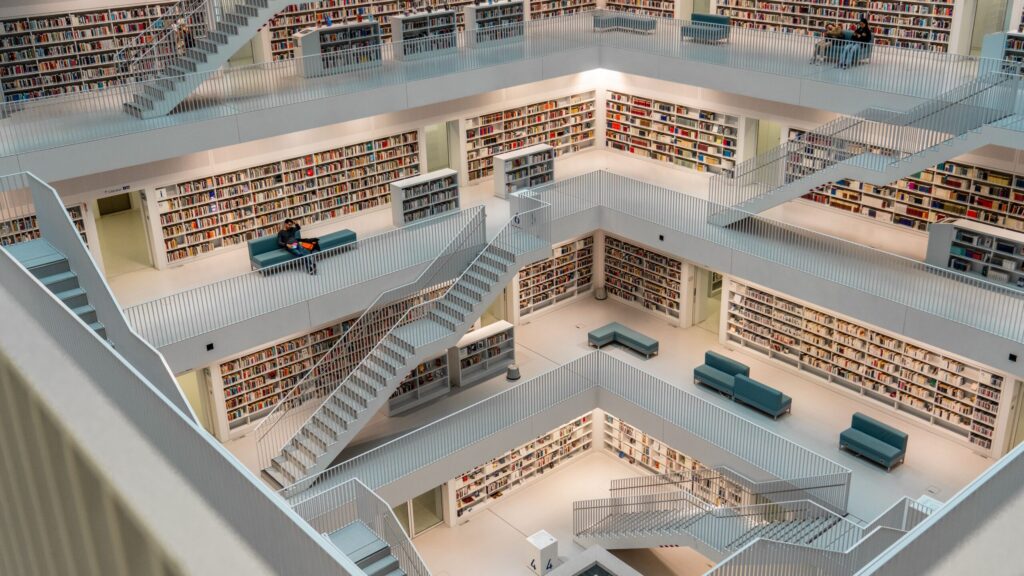 桜峰市立中央図書館 新築工事（デモ） 施工後