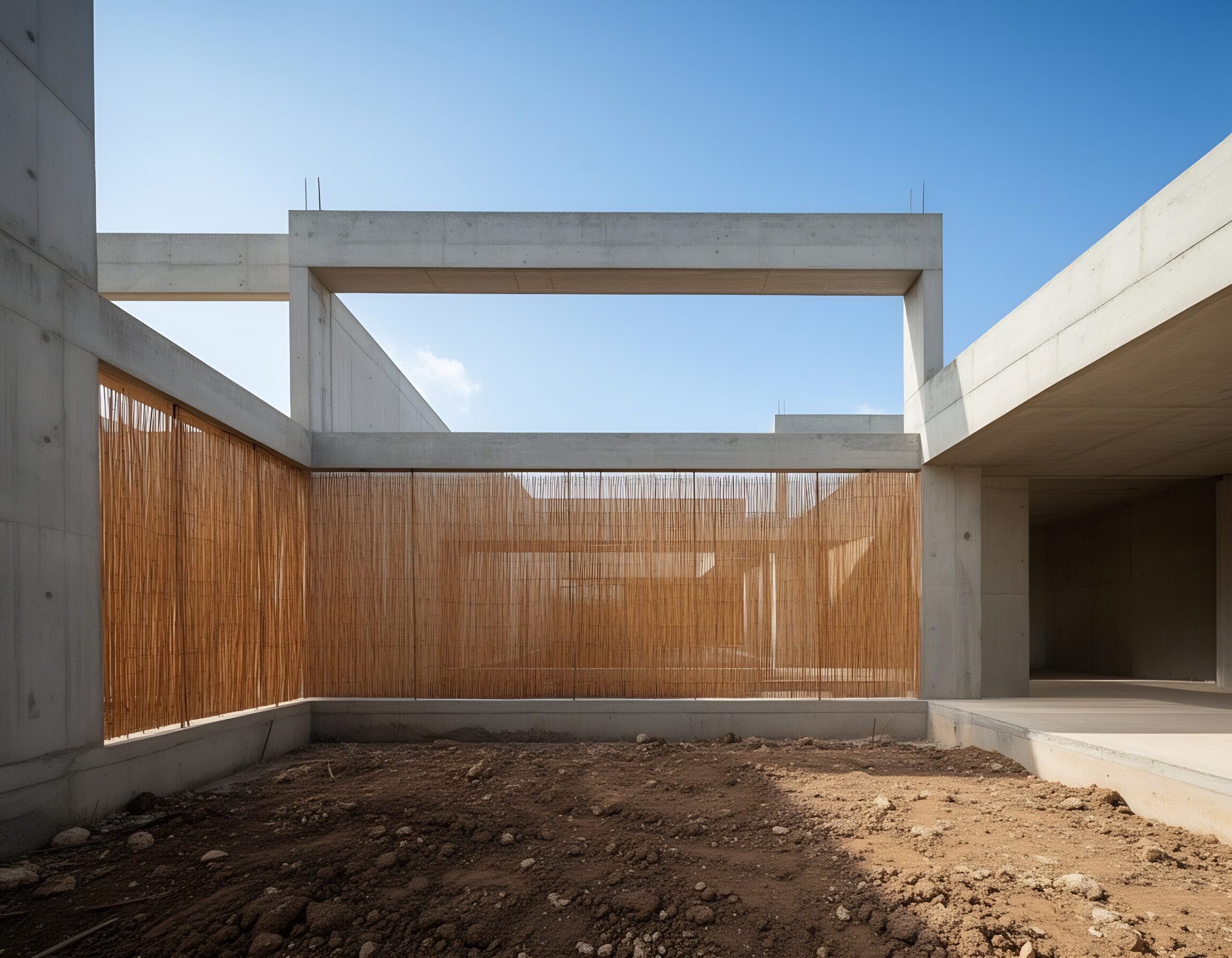 建設中のコンクリート躯体